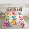thumbnail image 2 of Manfei Cute Dragon 2pcs Bedding Comforter Set for Teens Kids Children,Kawaii Animal Twin Comforter Sets,Abstract Gradient Breathable Bedding Set,Breathable Home Decor,Reversible, 2 of 8
