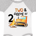 thumbnail image 4 of Inktastic Two and Digging It Bulldozer 2nd Birthday Boys or Girls Baby Bodysuit, 4 of 5