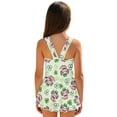 thumbnail image 2 of Uourmeti Cartoon Axolotl Shamrock Heart Skirted One-Piece Swimsuit - Cute Quick Dry Swim Dress for Girls, Perfect for Beach & Pool Vacations, 2 of 8