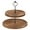 Dark Brown, variant on Wood Cupcake Stand 2 Tiers Wood Cupcake Holder Round Tiered Display Stand Detachable Cupcake Serving Tray Decorative Dessert Serving Stand Cookie Stand for Home Party Office