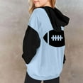 thumbnail image 3 of Sweatsuit Set for Teen Girls 2 Piece Hoodie with Sweatpants Color Block Hoodies Long Sleeve Pullover Trendy Graphic Letter Sweatshirt Teen Clothes for Girls Size 6-7 Years, 3 of 6