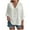 White, variant on BiZtdJrK Womens Plus Size Loose Cardigan V Neck 3/4 Sleeve Button Down Cardigans Lightweight Summer Beach Cover Up Beige XL