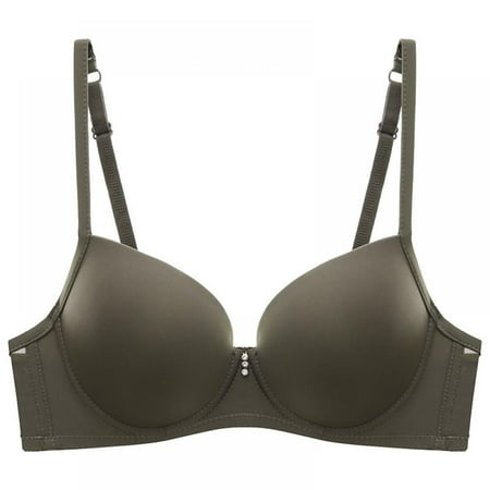 

Baywell Women s Push Up Solid Color Bra Comfort Everyday Lift Up Bra Underwire Padded Gray 75B/34B-85B/38B