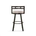 thumbnail image 4 of Amisco Render 26.63" Faux Leather Swivel Counter Stool in Cream/Dark Brown, 4 of 9