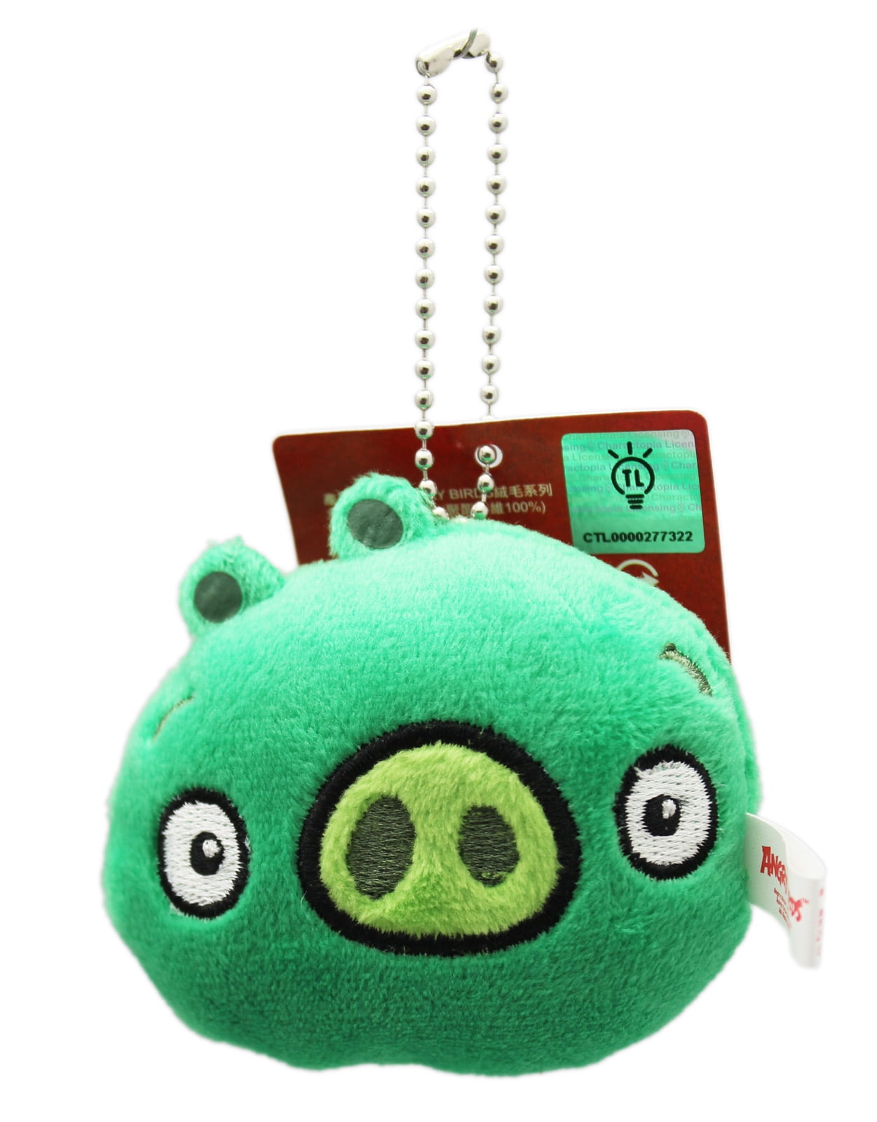 Angry Birds Bad Green Piggy Stuffed Plush Keychain