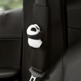 thumbnail image 3 of SGACAI Funda para cinturón de seguridad de coche con diseño de panda de verano, suave almohadilla para el hombro para el interior del coche, 3 of 6