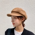 thumbnail image 2 of iHPH7 Women Hat Painter Hat Newsboy Hats for Women Winter Hats for Women Warm Hats for Women, Khaki One Size, 2 of 8