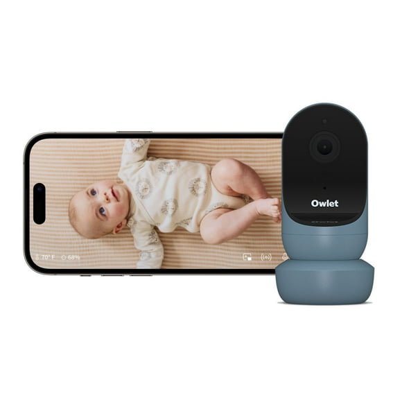 Moniteur bébé intelligent Owlet Cam 2 - Caméra vidéo HD, WiFi crypté, température, vision nocturne, conversation bidirectionnelle