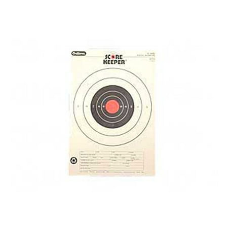 Champion Traps and Targets Orange Bullseye Scorekeeper Target, 25 Yard Pistol Slow Fire, (Best Steel Targets For Handguns)
