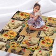 thumbnail image 6 of Vintage Sunflower Chicken Blanket Soft Flannel Lightweight Fleece Soft Gifts Throws Fuzzy Warm Cozy Bedding Blankets for All Season in Home Bed Sofa S 50"x40"（Throw） Kids, 6 of 6