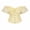 Yellow, variant on Womens Corset Tops Off Shoulder Ruffle Bustier Lace Up Shapewear Flared Sleeve Silhouette Adjustable Back Lacing Structured Boning Pink L