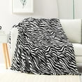 thumbnail image 1 of Zebra Print Throw Blanket for Couch, Soft Warm Sofa Blanket and Throws for All Seasons, Plush and Cozy, 50"x60", 1 of 6
