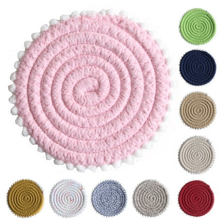 

Coaster Eco-friendly Wear Resistant Cotton Rope Heat-insulated Placement Mat for Home