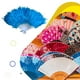 thumbnail image 4 of Abanico de plumas Billuyoard Decoración Fiestas Azul 42cm, 4 of 6