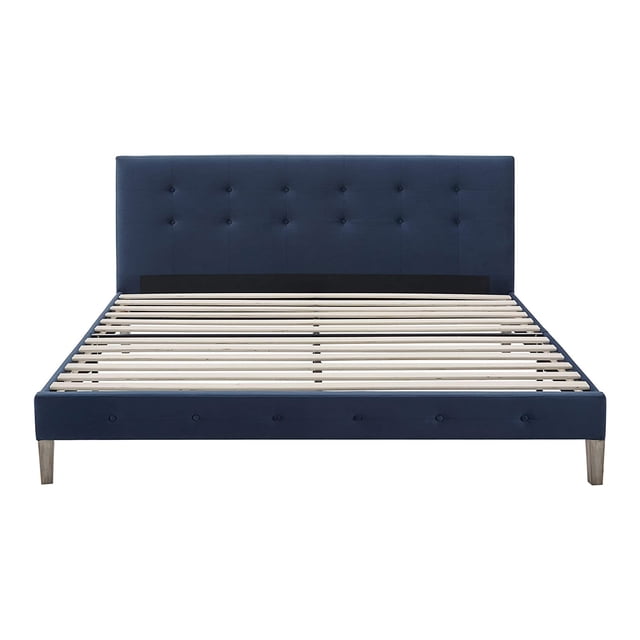 Classic Brands Cadre de Lit Plate-Forme Touffetée Grand, Saphir Antonio