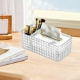 thumbnail image 4 of Storage Box Storage Containers Tissue Box Organizer, High-Grade Desktop Storage, Multi-Function Remote Control Holder, Acrylic Coffee Table Decor, Split-Part Design, 4 of 6