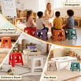 thumbnail image 5 of 10 Pack Stools for Classroom, Linor 11" H Stackable Colorful Nesting Plastic Stool, Chairs Flexible Seating for School, Home, 5 of 8