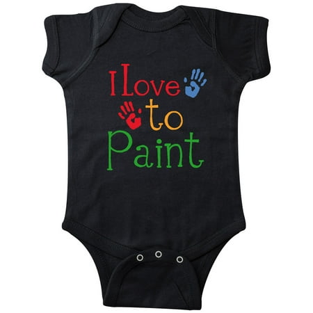 

Inktastic Painting Art I Love to Paint Gift Baby Boy or Baby Girl Bodysuit