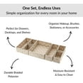 thumbnail image 6 of 7-Piece Braided Polyester Drawer Divider Set - Beige, 6 of 8