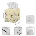 thumbnail image 5 of ZUXONGSY Hummingbird Square Tissue Box Cover Daisy PU Leather Tissue Box Holder Portable Facial Paper Organizer Aesthetic Paper Towel Box Cover for Women Gifts for Women Friends, 5 of 7