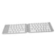 thumbnail image 5 of Teclado Bluetooth plegable, delgado, de bolsillo, portátil, inalámbrico, para Windows 7, 8, tableta, portátil, teléfono móvil, gris y blanco, 5 of 12