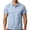 Sky Blue, variant on Men Polos Shirt Short Sleeve V Neck Lapel Vintage T Shirts Causal Loose Fashion Breathable Golf Tees (XL, Gray)