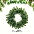 thumbnail image 3 of Christmas Wreaths Outdoor Realistic Artificial Winter Greenery Pine Cedar Wreaths for Windows Xmas Holiday Home Table Mantle Yard Staircase Wall Door Porch Hanging Decor Outdoor Indoor, 3 of 4