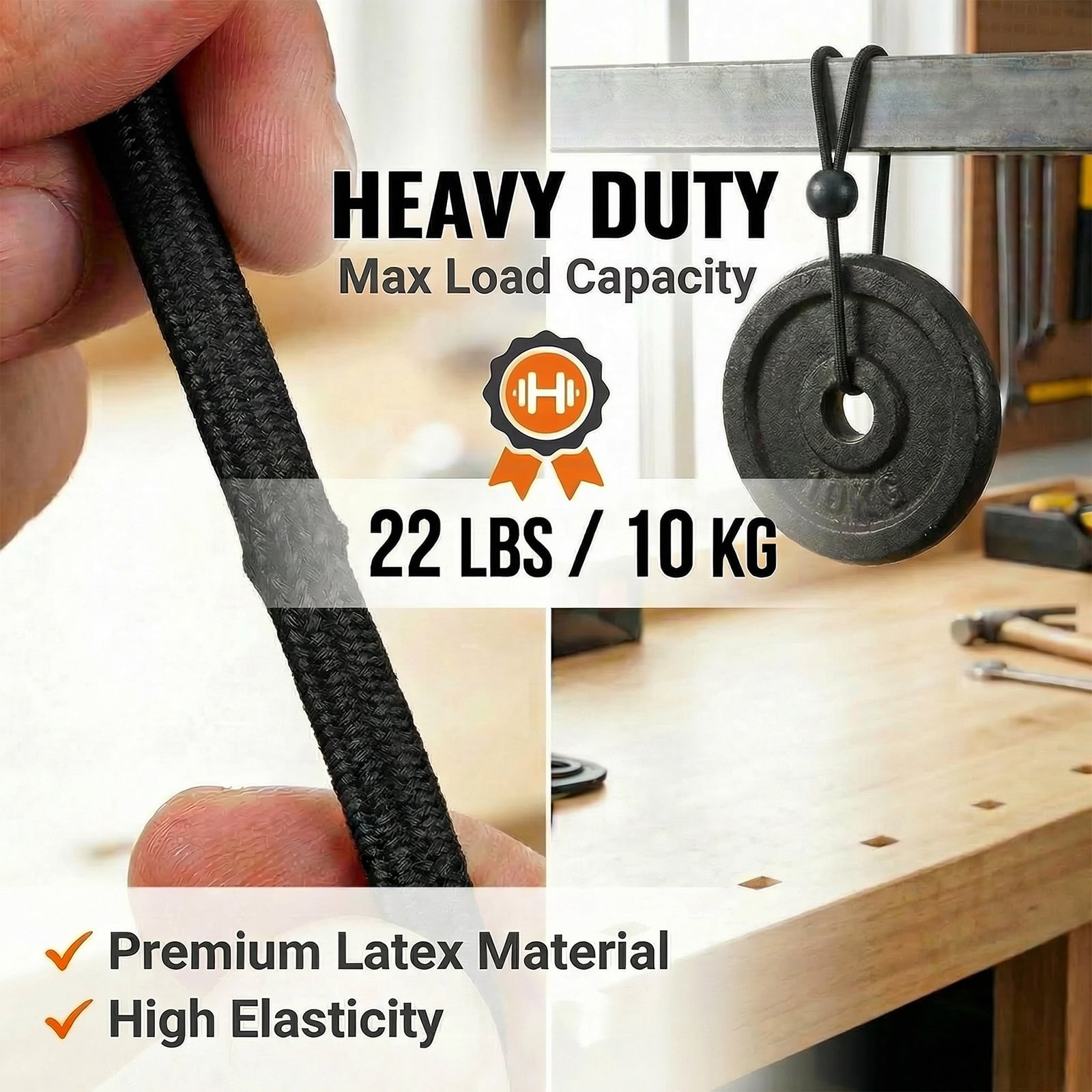 Tarp Ball Bungee Cord 6 Inch 120 PCS Bungee Tie High Elasticity Canopy Tarp Tie Down Ball for Camping Shelter Cargo Tent Pole Sun Resistant