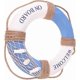 thumbnail image 2 of Diameter 30cm Blue Nautical Life Ring Nautical Decorative Life Ring Nautical Lifebuoy Ring Wall Door Ring for Home Decor (Fish), 2 of 5