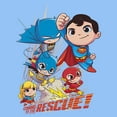 thumbnail image 2 of Infant's DC Super Friends Chibi Superheroes to the Rescue Bodysuit, 2 of 3