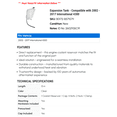 thumbnail image 2 of Expansion Tank - Compatible with 2002 - 2017 International 4300 - Dorman, 2 of 2