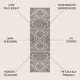 thumbnail image 4 of JONATHAN Y SANTA MONICA 2 x 8 Runner Rug, Estrella Bohemian Medallion Textured Weave - Black/Gray, SMB105D-28, 4 of 6