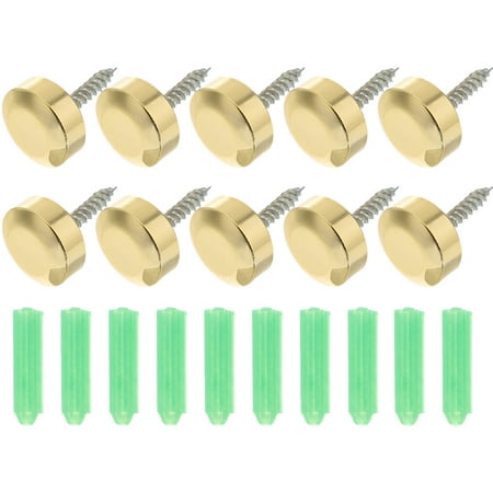 

NUOLUX 10Pcs Decorative Mirror Screws Fasteners for Sign Advertising Construction