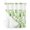 Green, variant on No Hook Shower Curtain with Snap-in Liner, Spring Leaves Waterproof Fabric Bathroom Curtains, Pastoral Garden Botanical Watercolor Bath Curtains & Mesh Top Window Stand Up Stall 36"x72"
