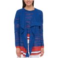thumbnail image 1 of Tommy Hilfiger Womens Flyaway Cardigan Sweater, Blue, Small, 1 of 1