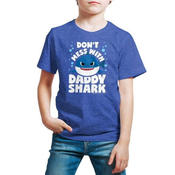 Baby Shark - Don't Mess With Dadday Shark - Toddler And Youth Short Sleeve Graphic T-Shirt