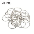 thumbnail image 3 of Unique Bargains 2' OD 1.8' ID Loose Leaf Rings Binder Ring Steel for Book DIY Scrapbook Notebook, Silver 36 Pack, 3 of 5