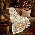 thumbnail image 3 of Vintage-Inspired Bumblebee Wildflower Botanical Pattern, Cozy Friendship Quote Scene, Warm Flannel Blanket for Living Room and Reading Nook, Art Lovers Friendship Gift, Artistic Home Decor, 3 of 9