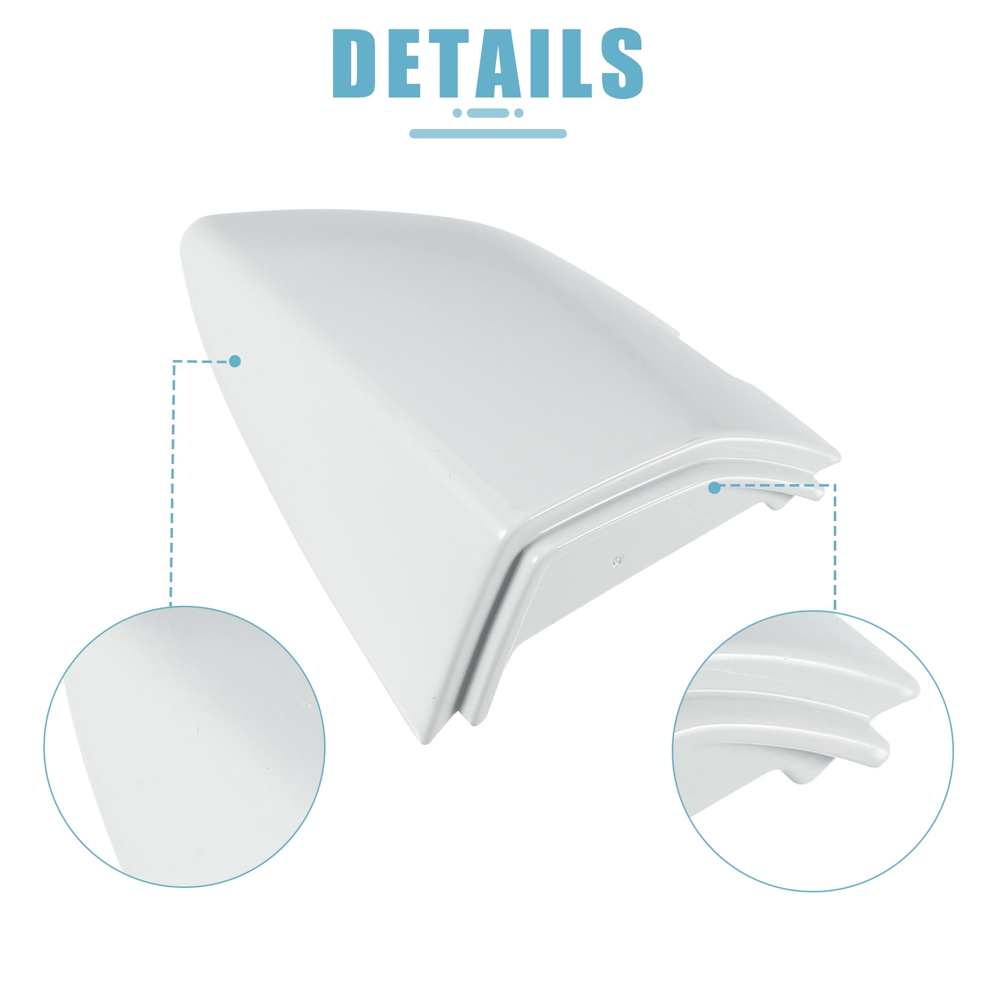 Unique Bargains 17A837879 Exterior Door Handle Cover Cap for VW MK7 2019-2022 White