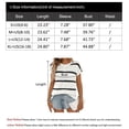 thumbnail image 6 of Summer Blouses for Women Cap Sleeve Tops Elegant Striped Crew Neck Casual Loose Fit Pullover Knit Sweater Blouses Tops Shirts Alsol Lamesa, 6 of 6