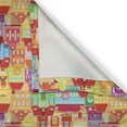 thumbnail image 4 of Ambesonne Urban Valance Pack of 2, Colorful Houses, 42"X18", Multicolor, 4 of 5