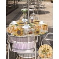 thumbnail image 5 of Outdoor Tablecloth with Umbrella Hole Zipper,Farm Sunflower Country Orange Plaid Waterproof Zippered Table Cloth for Square Tables,Pastoral Floral Vintage Linen Patio Table Covers for Indoor Pinic, 5 of 6