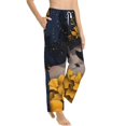 thumbnail image 6 of Salouo Elegant Lady With Hat Print Women's Pajama Pants Casual Loose Sweatpants PJs Flowy Pants Drawstring Palazzo for Women Wide Leg Pants Lounge Pajama -Large, 6 of 8