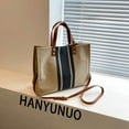 thumbnail image 4 of JennyShop Versión femenina coreana Bolso de mano de mujeres OL profesional de la circulación de la moda simple Canvas de gran capacidad Bolsa, 4 of 8