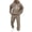Brown, variant on Sweatsuits for Men Set 2 Piece Letter Graphic Relaxed Fit Hoodie Sweatshirt and Joggers Sweatpants Sets Comfortable Fall Winter Long Sleeve Pullover Suit with Pocket