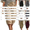 thumbnail image 3 of Capris for Women with Pockets Wide Leg Cargo Pants High Elastic Waist Hiking Travel Ladies Baggy Trousers Drawstring Loose Fit Casual Lounge Yoga Workout Palazzo Sweatpants Outdoor Golf Jogger Black, 3 of 8