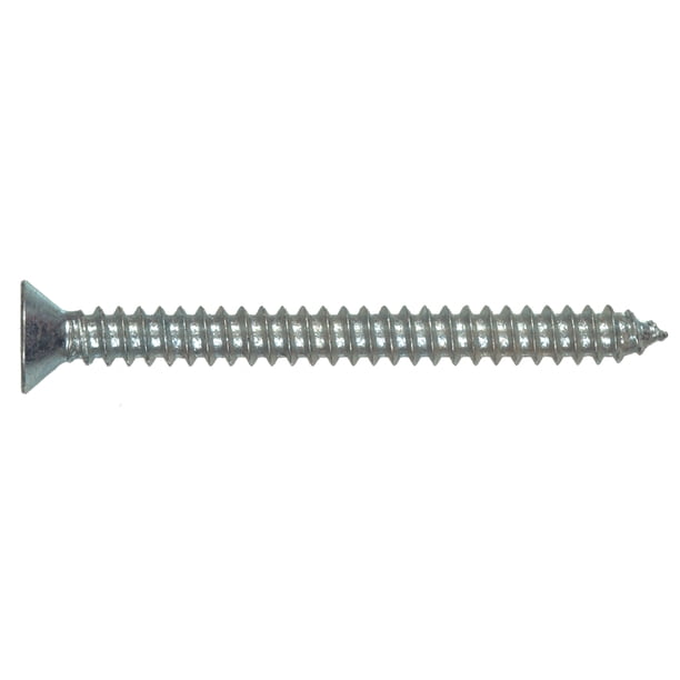 Tornillo Hillman Phillips de zinc con cabeza plana de 3 x 5 cm, 100 unidades