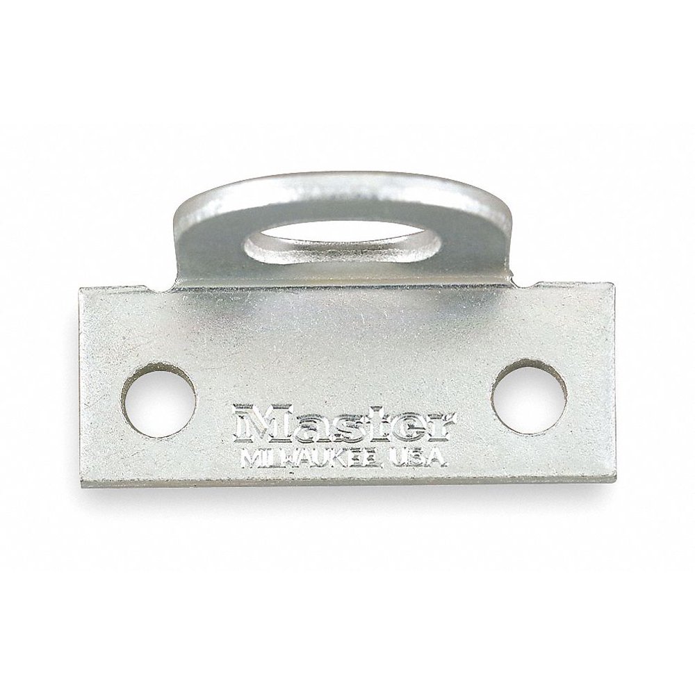 Conventional Fixed Staple Corner Hasp, 1"H x 1"W x 11/2"L, Zinc Plated