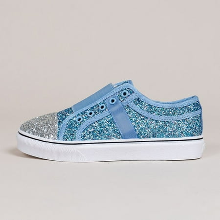 

Women‘s Casual Sneakers Lightweight Color-block Low Top Glitter Casual Shoes