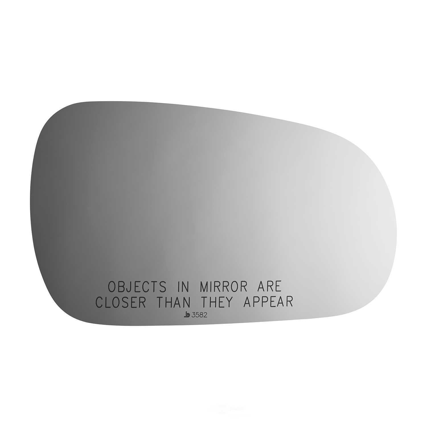 Burco Side View Mirror Replacement Glass - Clear Glass - 3582